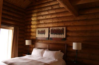 Chambre avec très grand lit   © Gestion Blueberry Lake