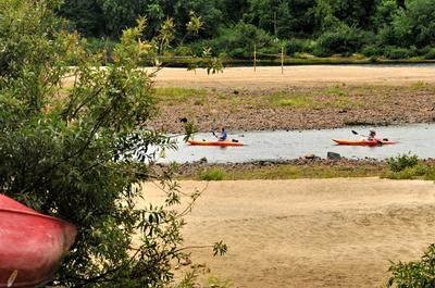 kayak sur la rivière rouge