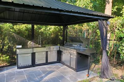 Cuisine extérieure avec BBQ