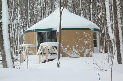 Yourte Bihoreau en hiver