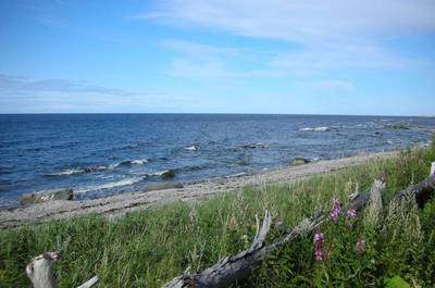 Fleuve et plage   © E.Côté