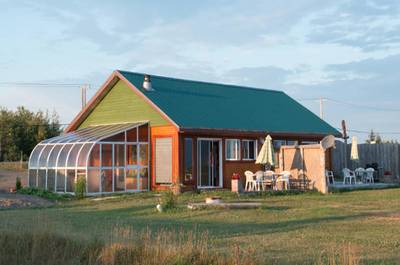 Vue des deux chalets en duplex