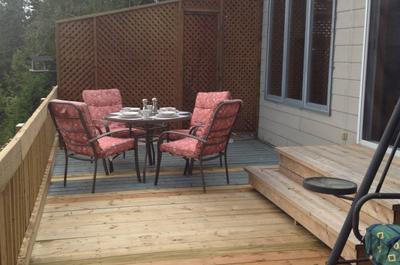 Table sur terrasse