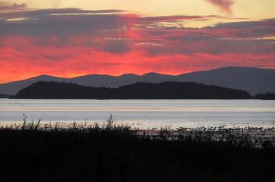 Coucher soleil en automne