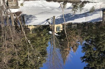 Belle journée d'hiver vue du lac