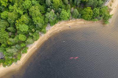 Kayak - île Louise - Parc régional Kiamika   © M.Dupuis