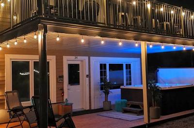 Terrasse en soirée