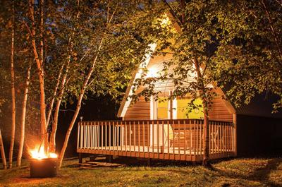 Chalet en soirée