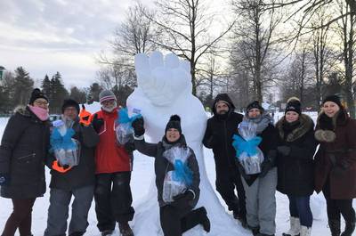 Sculpture sur neige   © Municipalité de Saint-Félix-de-Valois