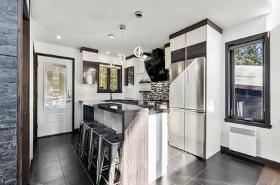 Cuisine et ilot quartz