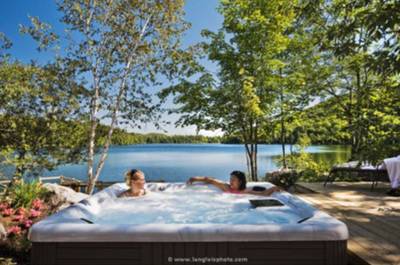 Spa extérieur avec vue