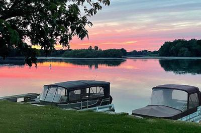 Coucher de soleil sur la rivière Saint-François