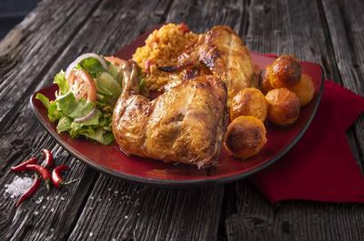 Assiette demi-poulet