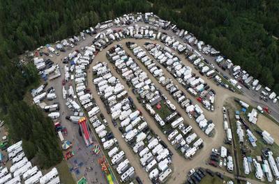Photo aérienne camping