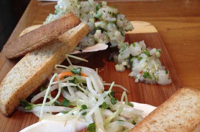 Tartare de pétoncles   © Restaurant La Côte
