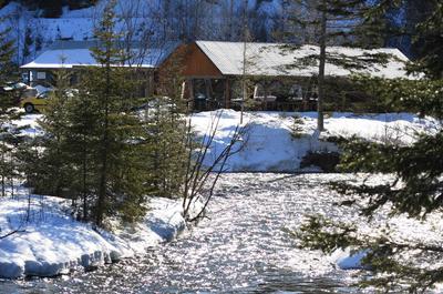 En hiver   © Camp de bûcherons Matapédia Les Plateaux