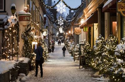Illumination au Petit Champlain   © Coopérative du Quartier Petit Champlain