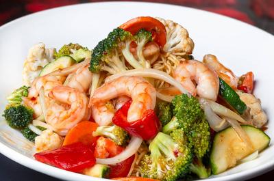 Sauté aux crevettes
