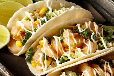 Tacos de crevettes croustillantes