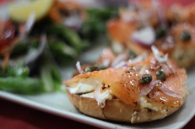 Bagel de saumon fumé   © Restaurant de l'Auberge La Coulée Douce