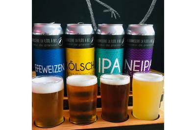 Nos bières en canettes   © Microbrasserie la Flûte à Bec