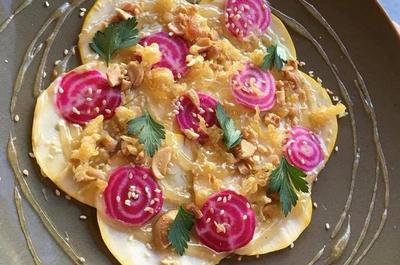 Carpaccio de courge pâtisson   © Le Paramount