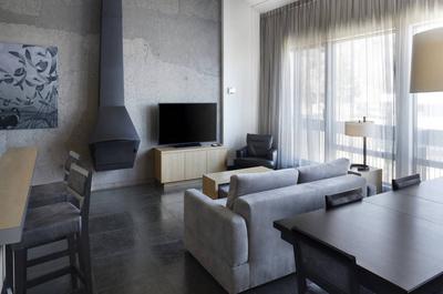 Salon vue sur le foyer