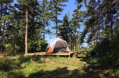 Plateforme de camping   © P.Gagné
