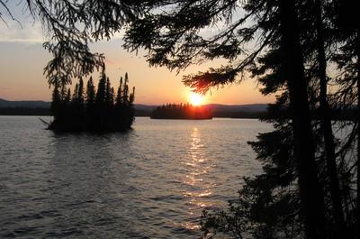 Coucher de soleil   © Pourvoirie du Lac Paul