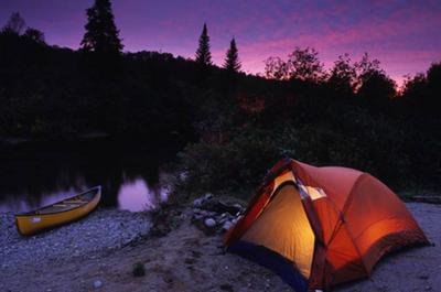 Camping à l'eau vive