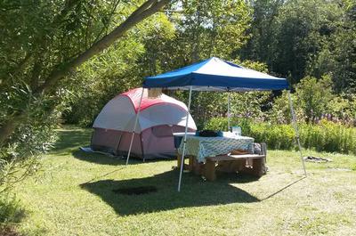 Camping en tente